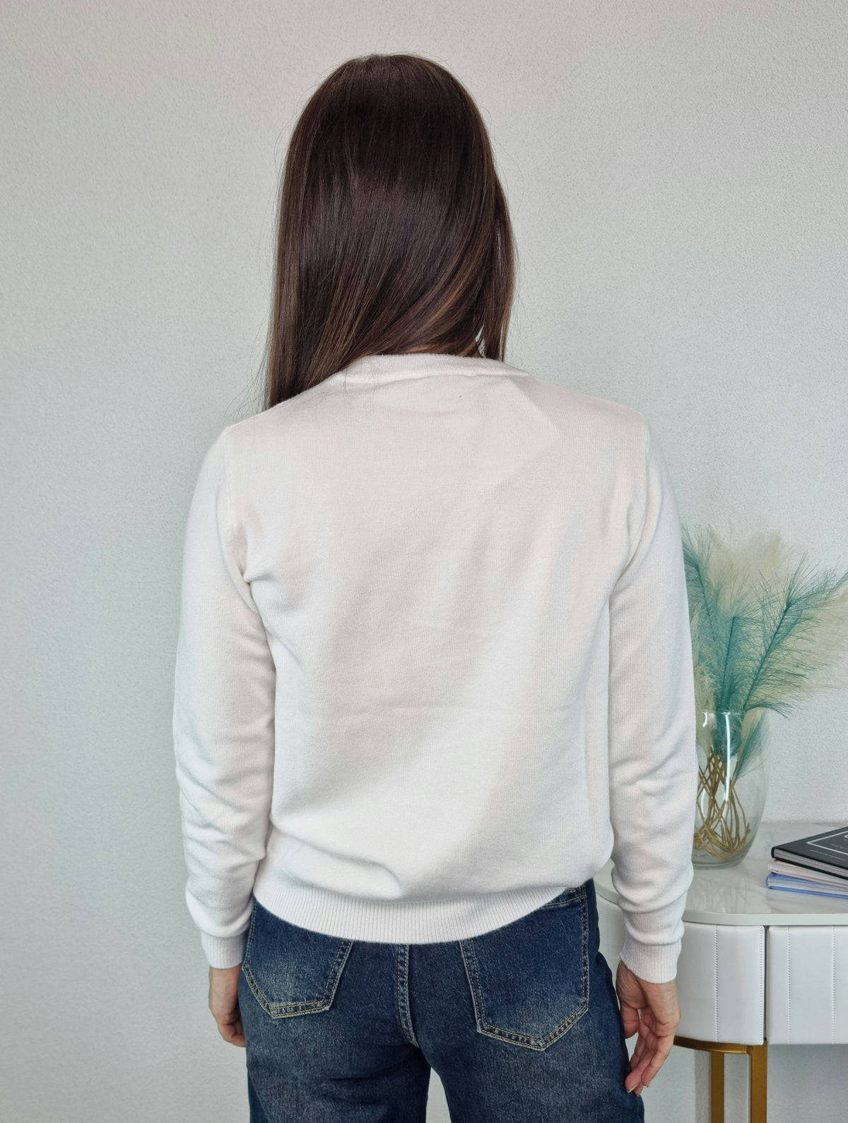 PULL CIVICO TEDDY BIANCO