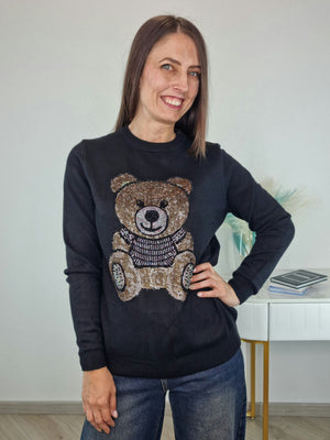 PULL CIVICO TEDDY NERO