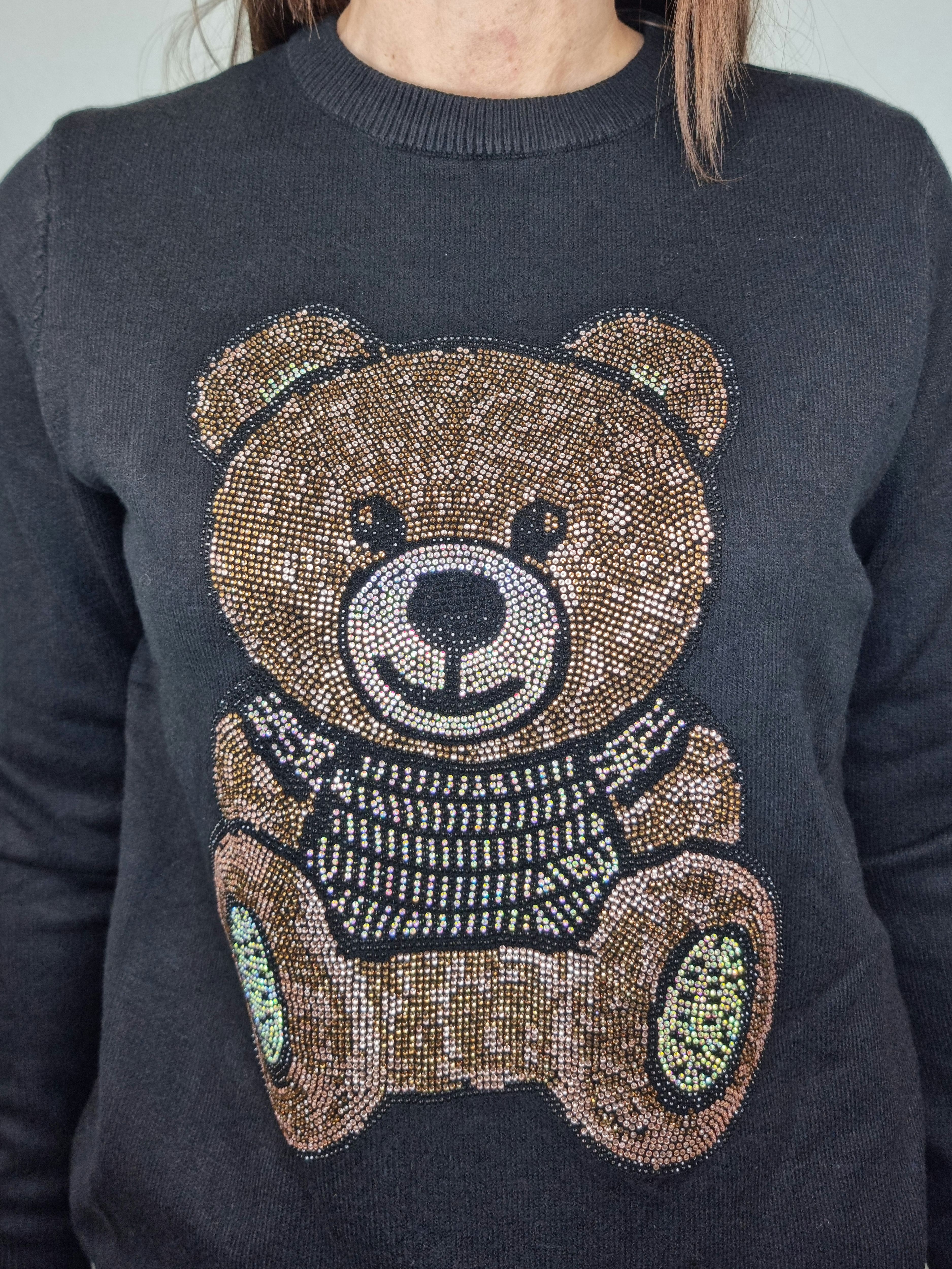 PULL CIVICO TEDDY NERO