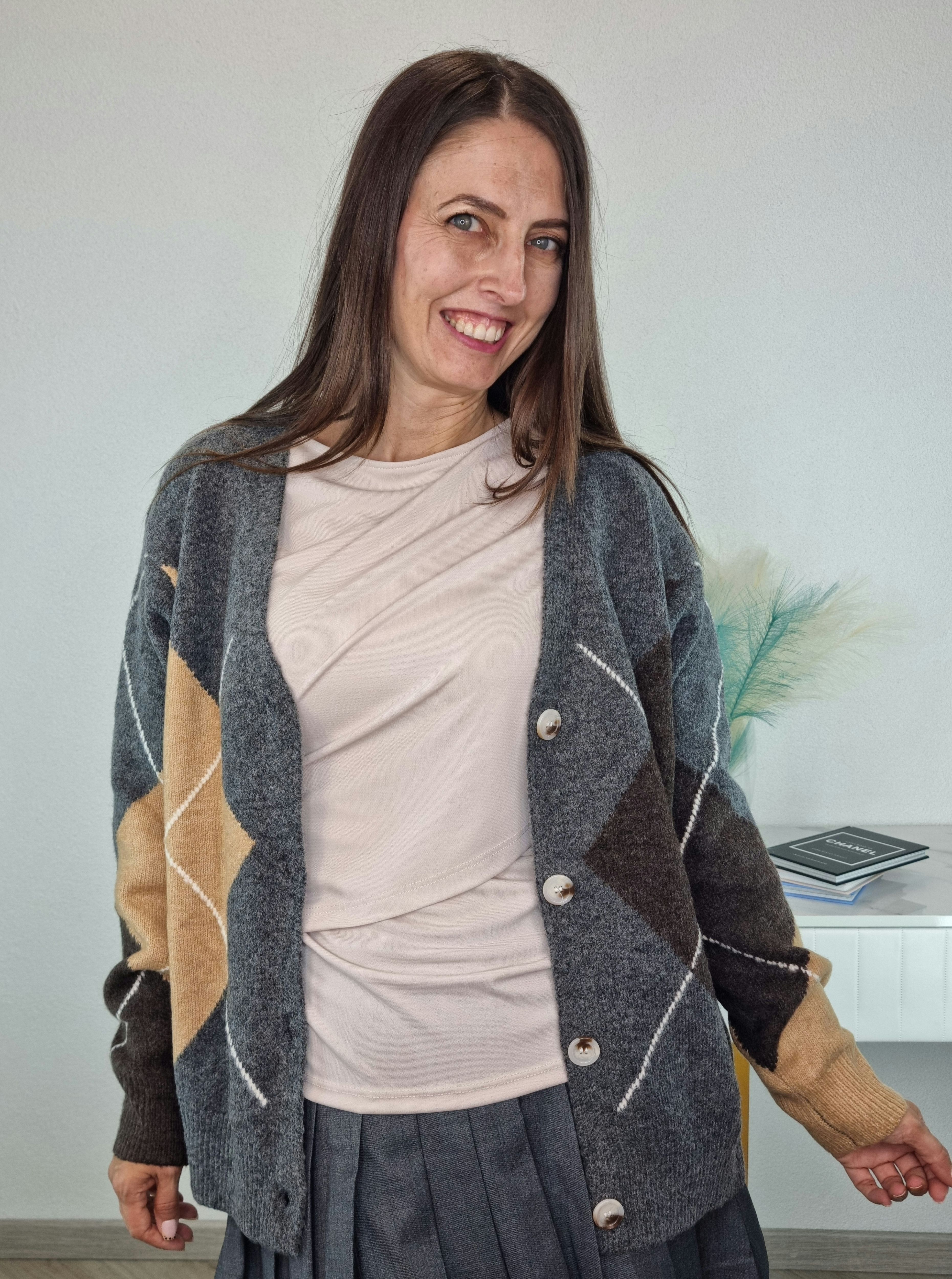 CARDIGAN CIVICO ROMBI