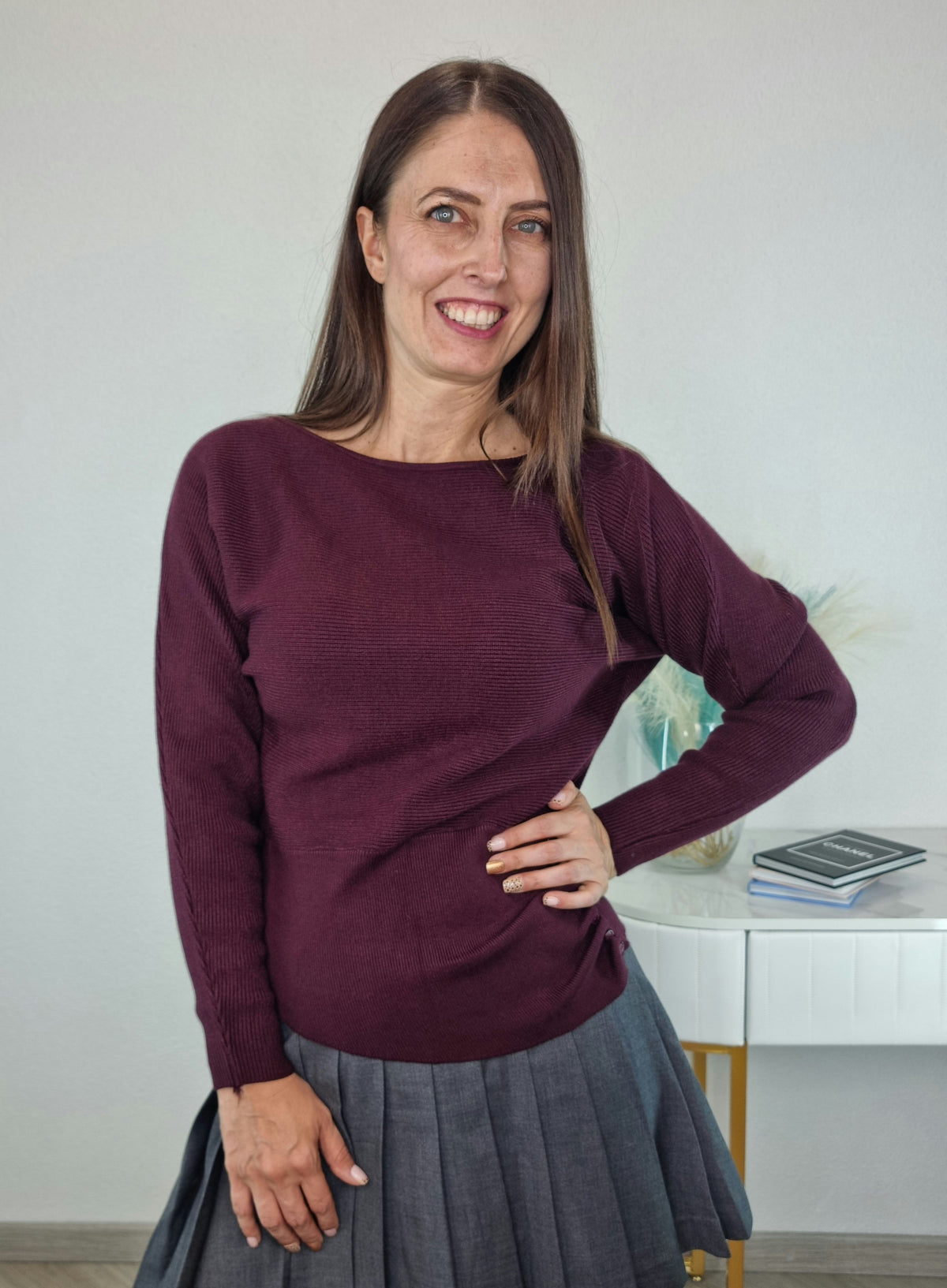 PULL CIVICO BOTTONI BORGOGNA