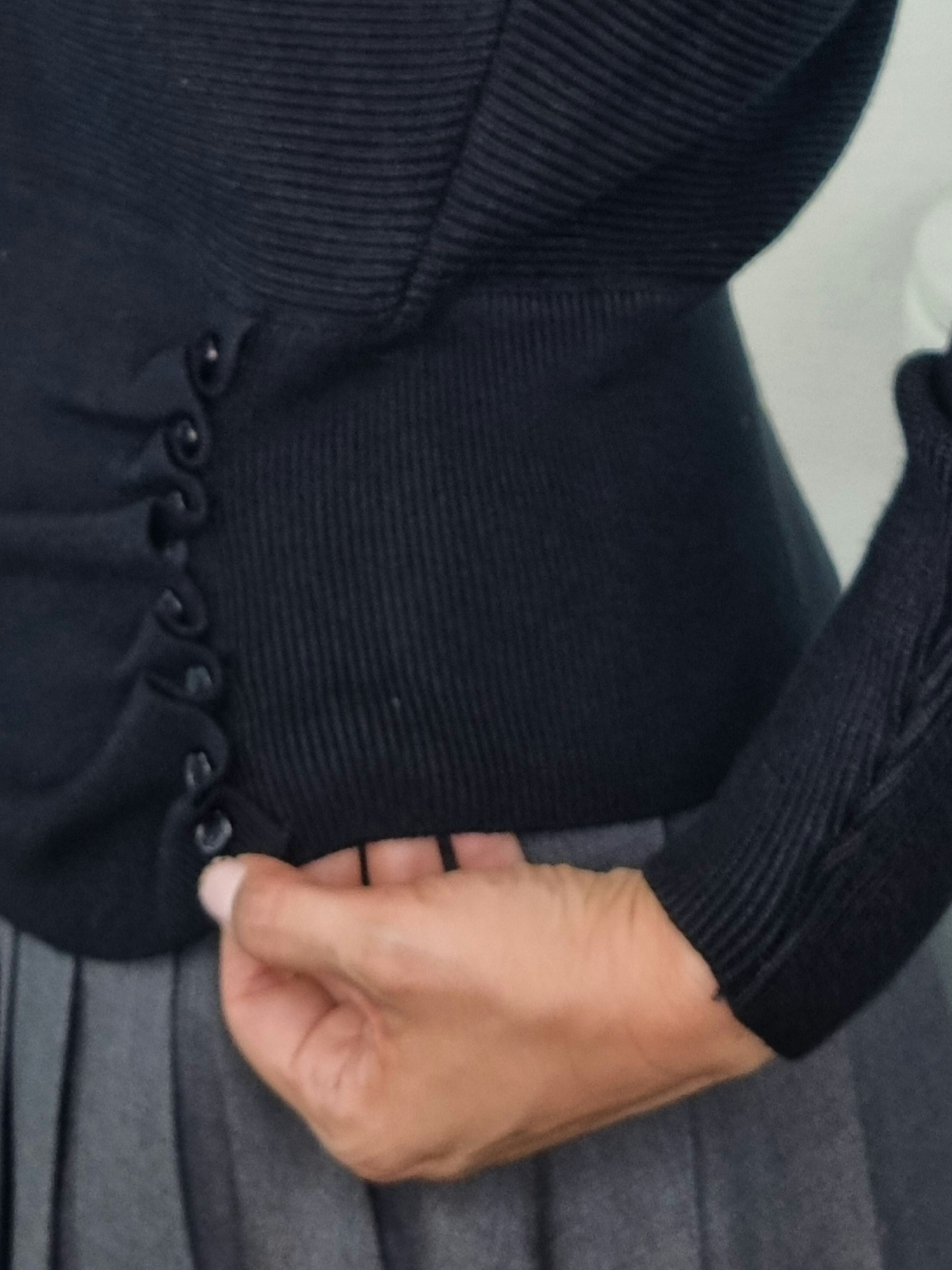 PULL CIVICO BOTTONI NERO