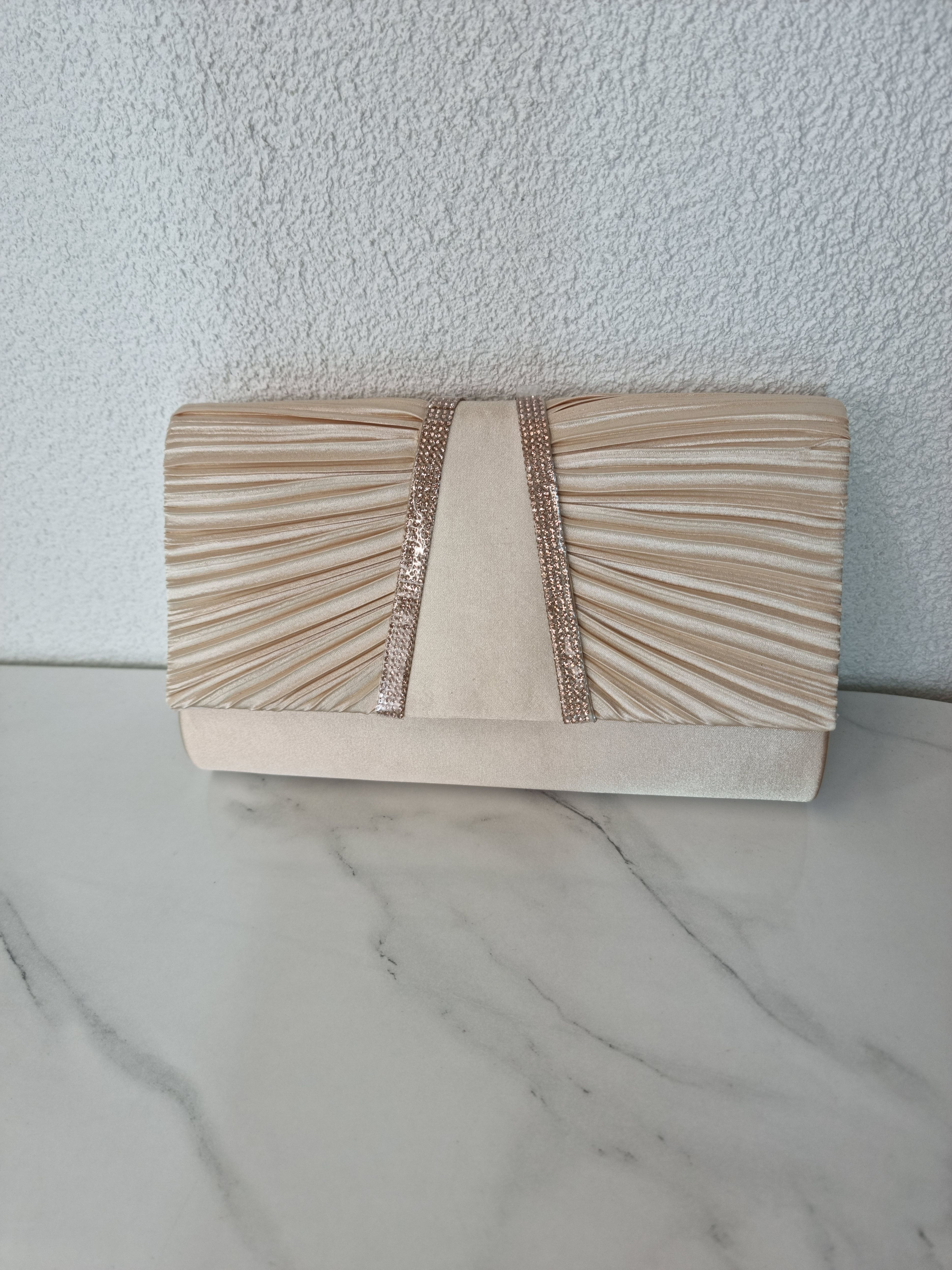 POCHETTE SATIN ORO