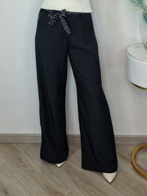 PANTALONE DETAIL NERO