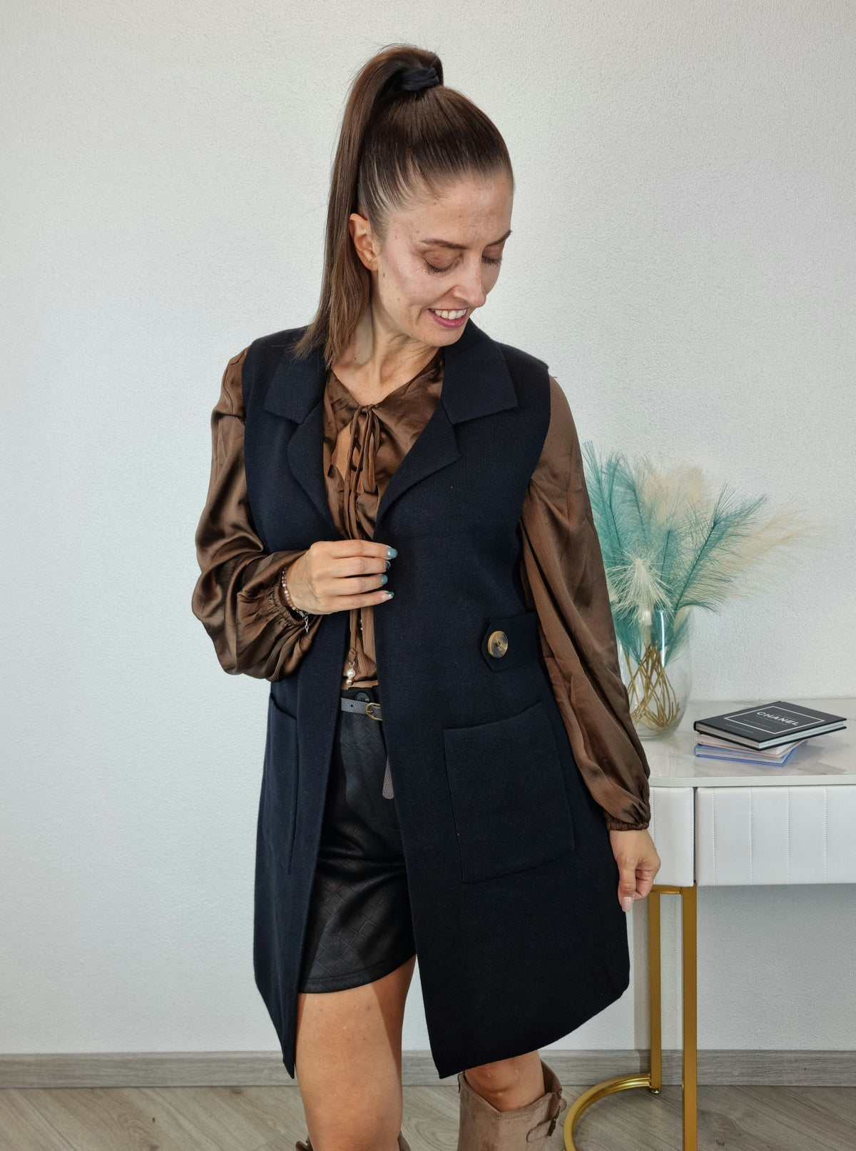GILET ILARIA NERO