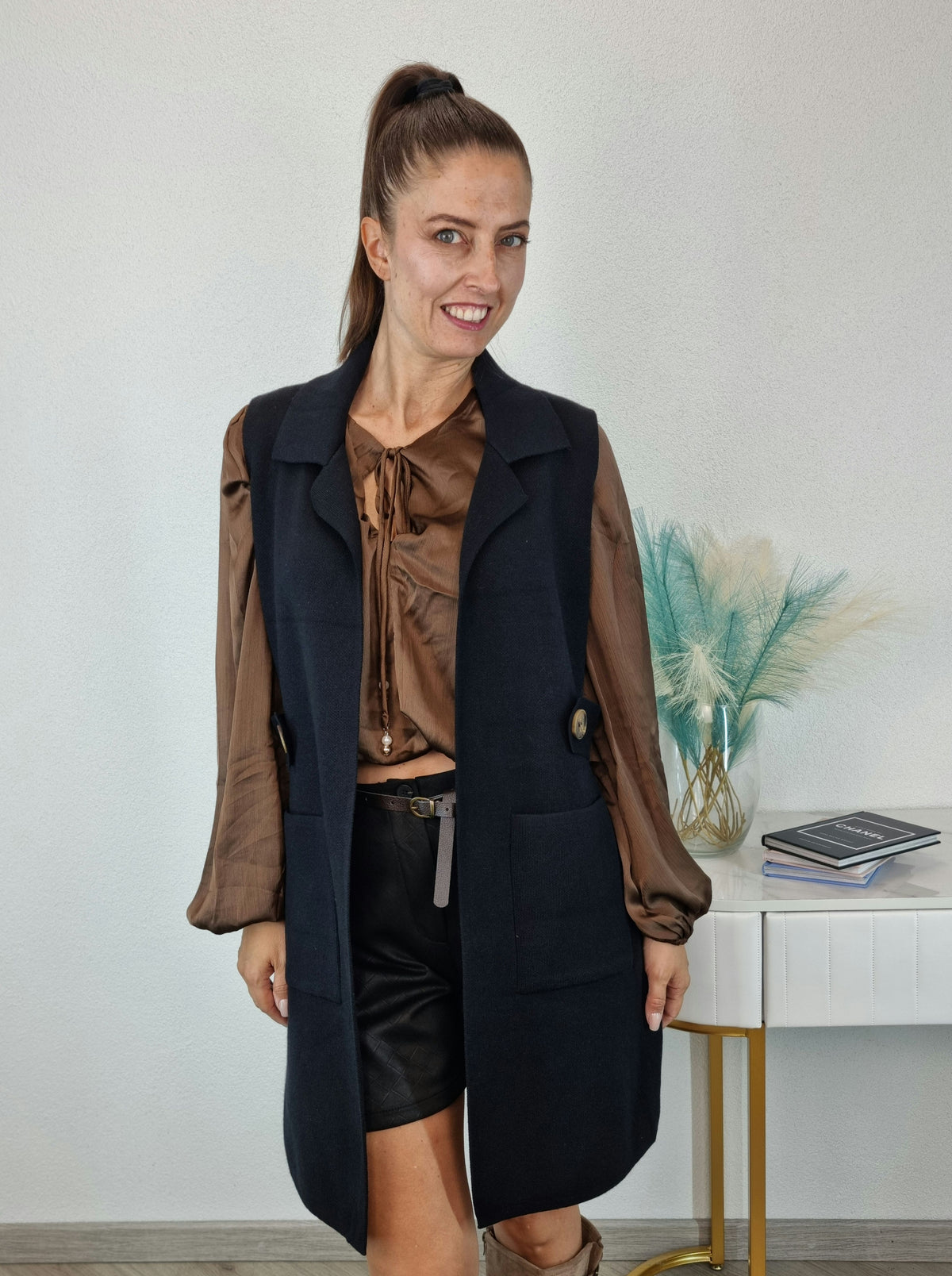 GILET ILARIA NERO