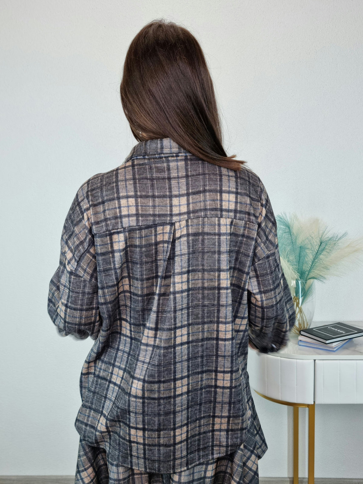CAMICIA CHECK GRIGIA