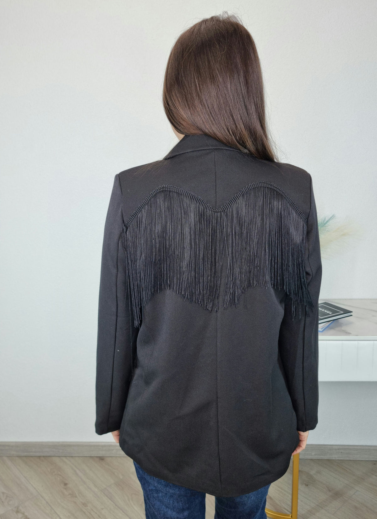 BLAZER FRANGE NERO