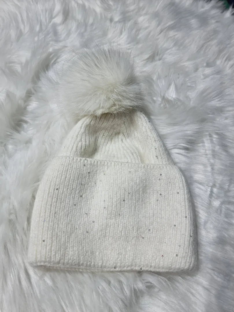 Berretta pon pon lurex (vari colori)