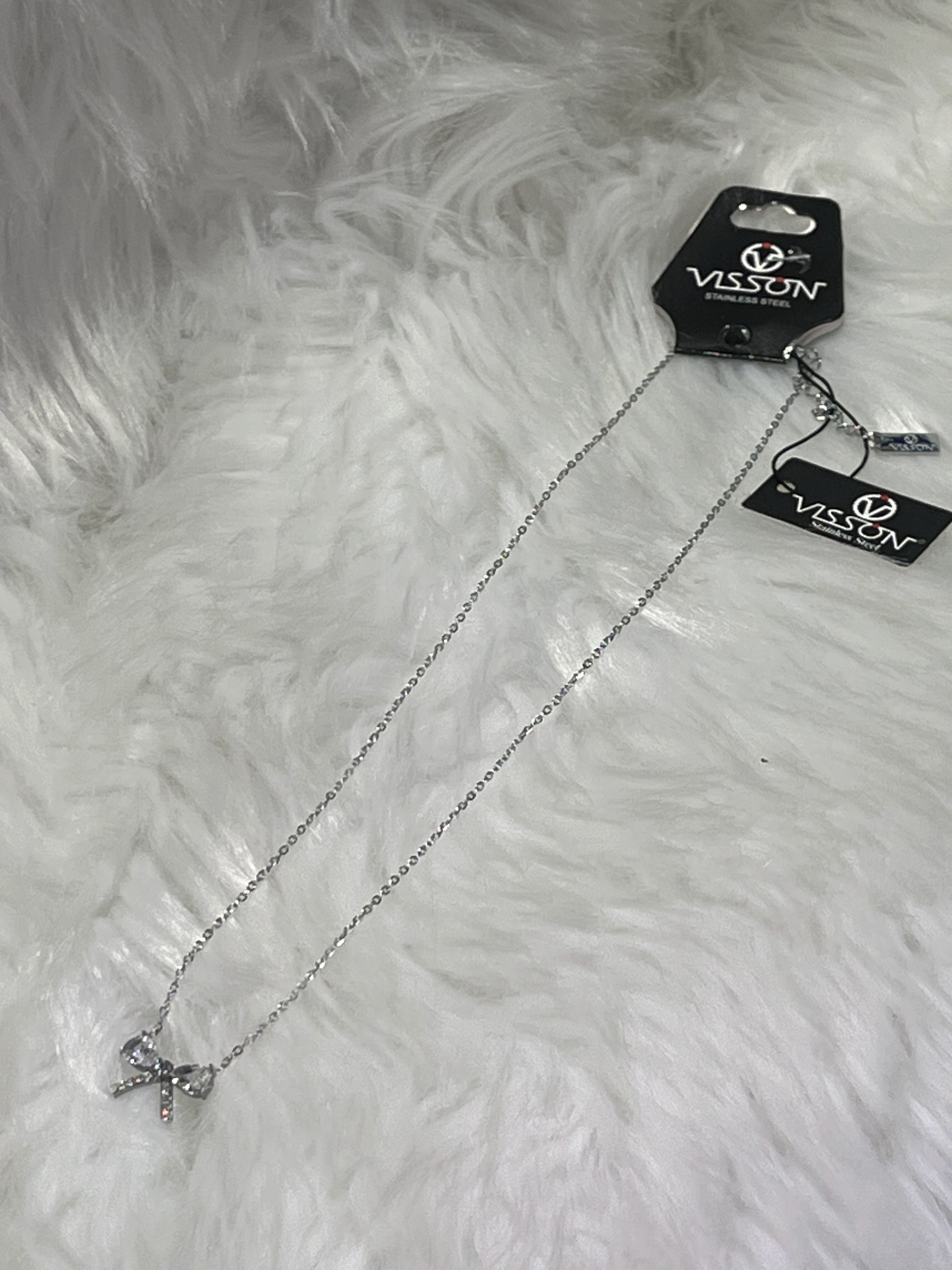 COLLANA FIOCCO ARGENTO