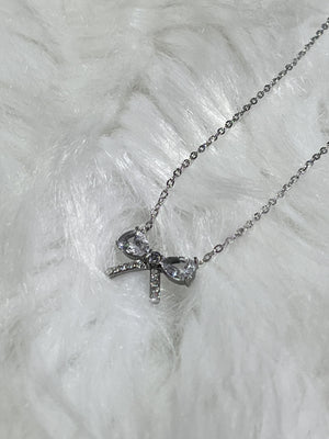 COLLANA FIOCCO ARGENTO