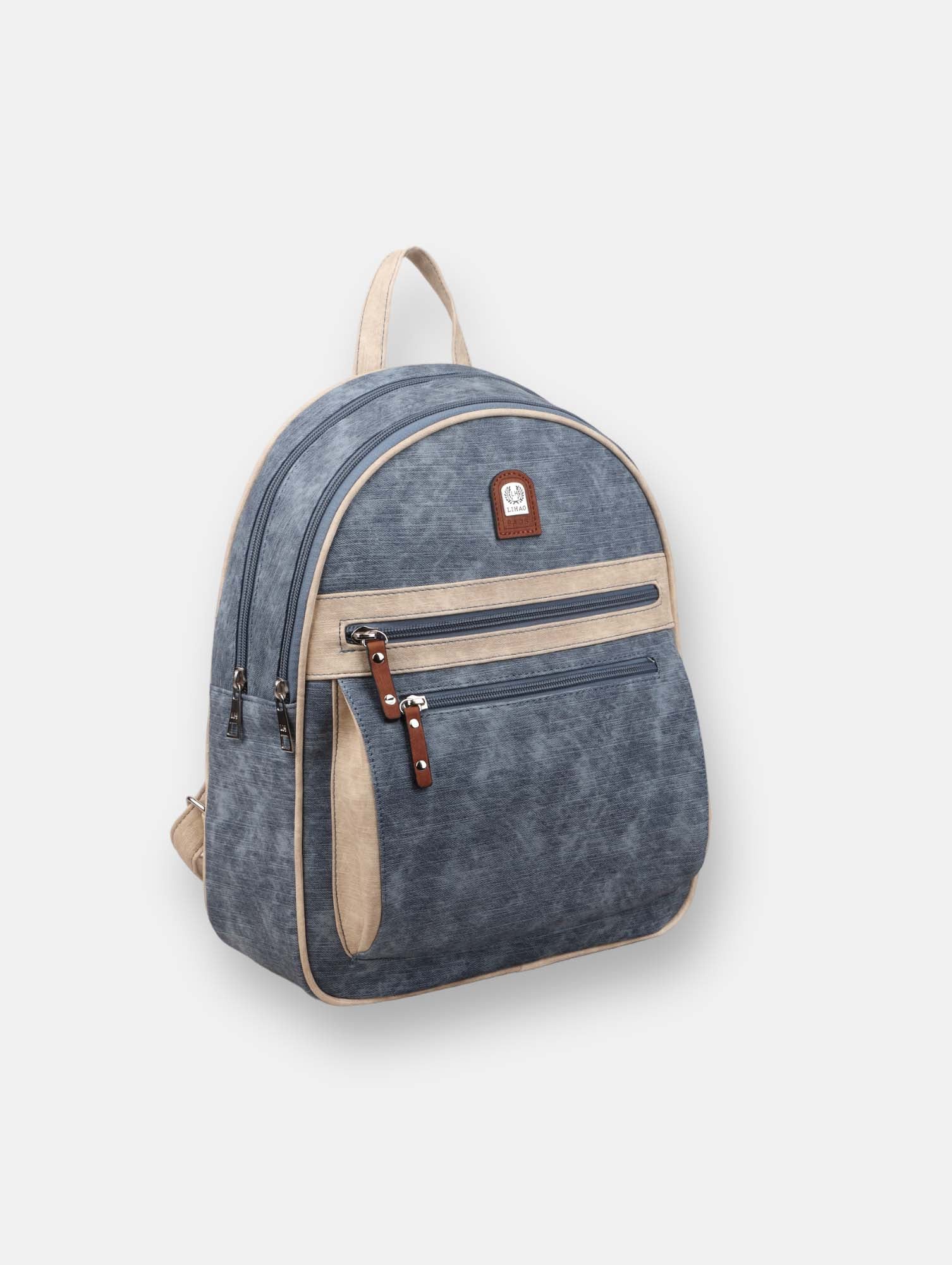 Zaino zip blu