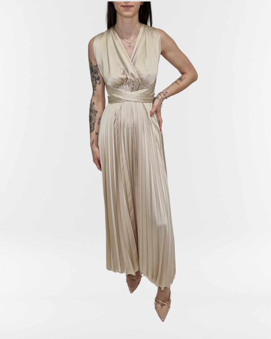 Abito crystal beige