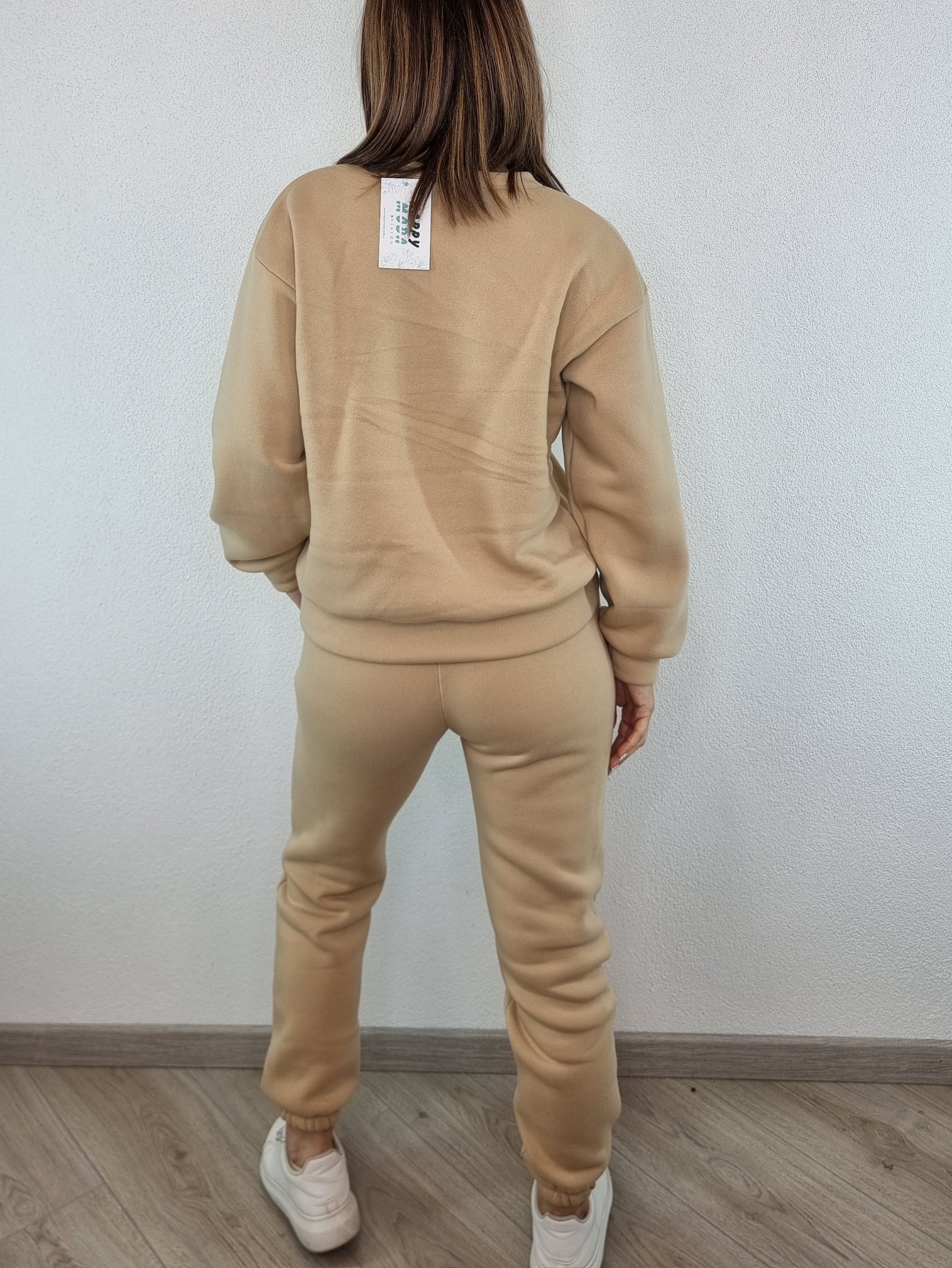 Tuta basic cammello