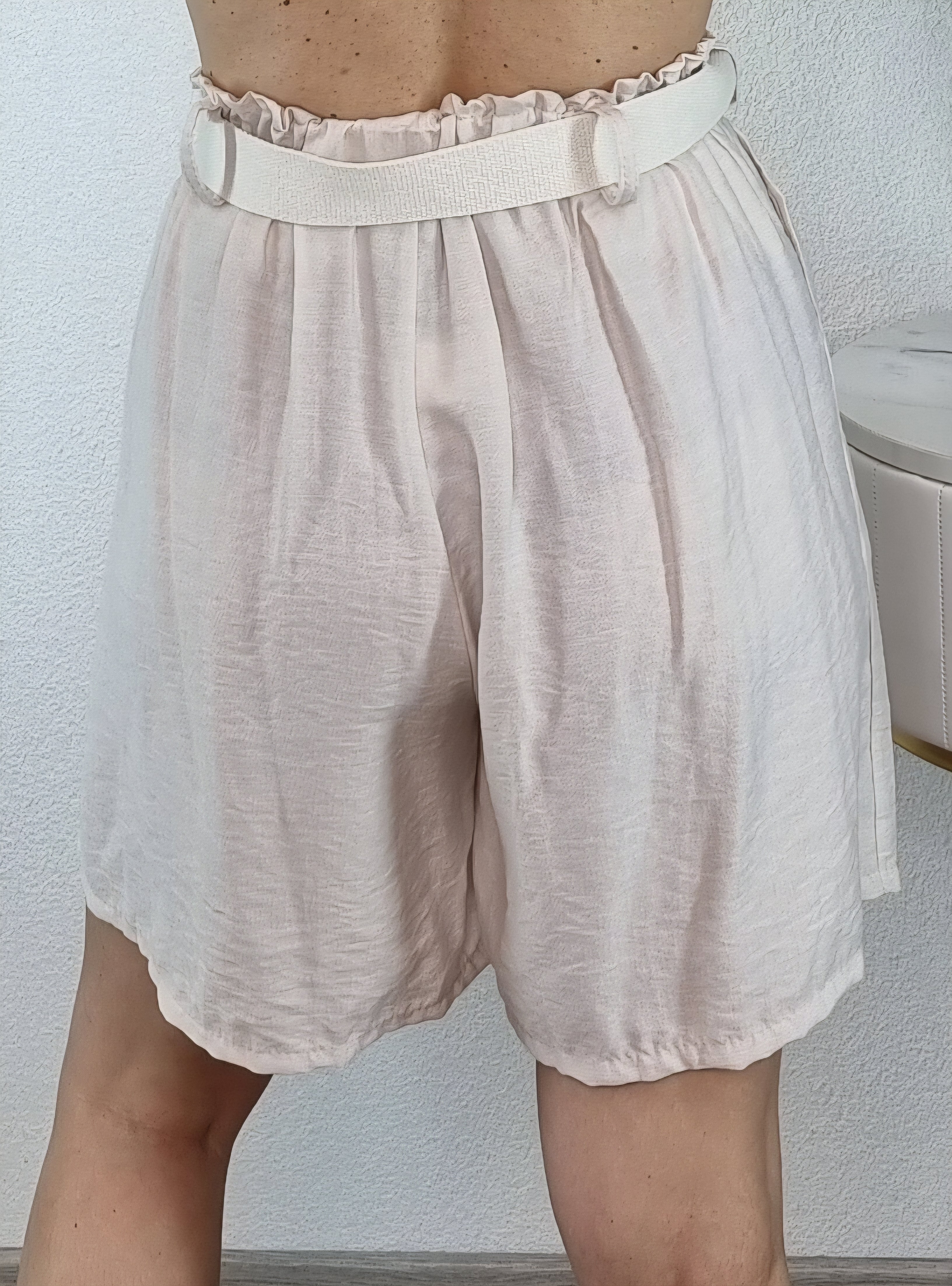 SHORT CINTURA BEIGE